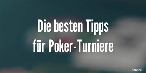 tipps für online poker turniere